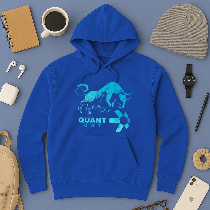 Quant Crypto Bullrun Qnt Token Blockchain Rich Millionaire Great Gift Hoodie