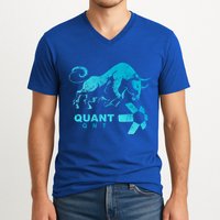 Quant Crypto Bullrun Qnt Token Blockchain Rich Millionaire Great Gift V-Neck T-Shirt