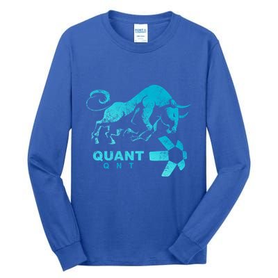 Quant Crypto Bullrun Qnt Token Blockchain Rich Millionaire Great Gift Tall Long Sleeve T-Shirt