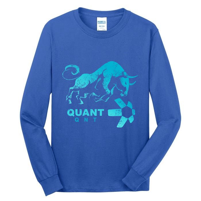 Quant Crypto Bullrun Qnt Token Blockchain Rich Millionaire Great Gift Tall Long Sleeve T-Shirt