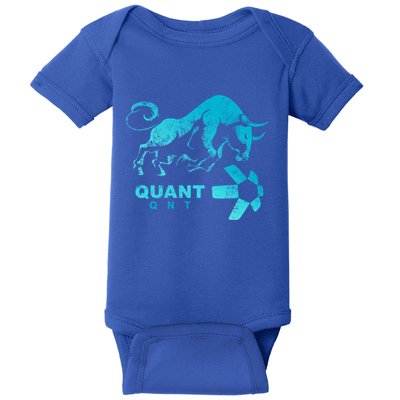 Quant Crypto Bullrun Qnt Token Blockchain Rich Millionaire Great Gift Baby Bodysuit