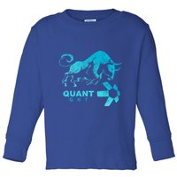 Quant Crypto Bullrun Qnt Token Blockchain Rich Millionaire Great Gift Toddler Long Sleeve Shirt