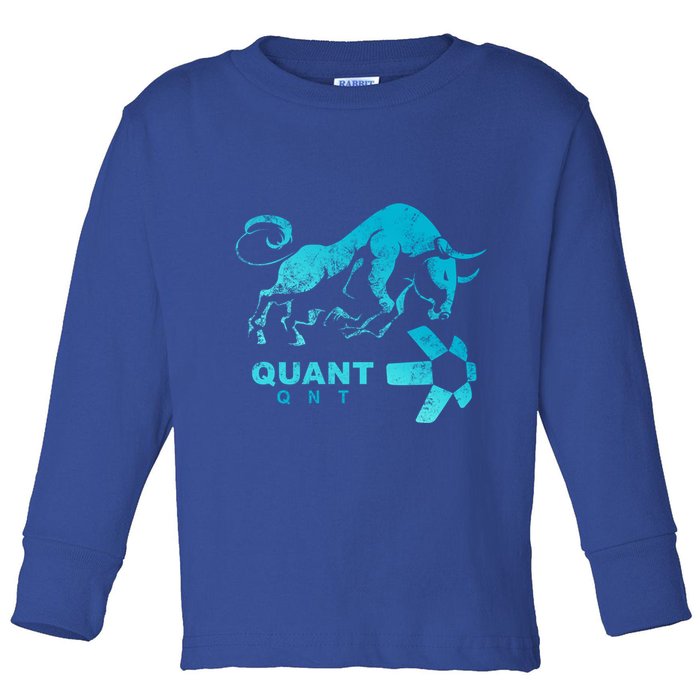 Quant Crypto Bullrun Qnt Token Blockchain Rich Millionaire Great Gift Toddler Long Sleeve Shirt