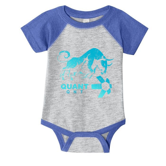 Quant Crypto Bullrun Qnt Token Blockchain Rich Millionaire Great Gift Infant Baby Jersey Bodysuit