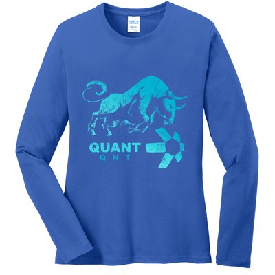 Quant Crypto Bullrun Qnt Token Blockchain Rich Millionaire Great Gift Ladies Long Sleeve Shirt
