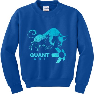 Quant Crypto Bullrun Qnt Token Blockchain Rich Millionaire Great Gift Kids Sweatshirt