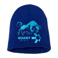 Quant Crypto Bullrun Qnt Token Blockchain Rich Millionaire Great Gift Short Acrylic Beanie