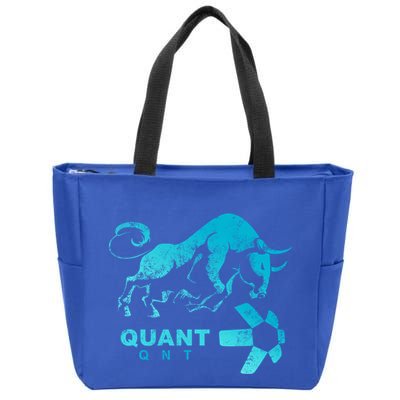 Quant Crypto Bullrun Qnt Token Blockchain Rich Millionaire Great Gift Zip Tote Bag