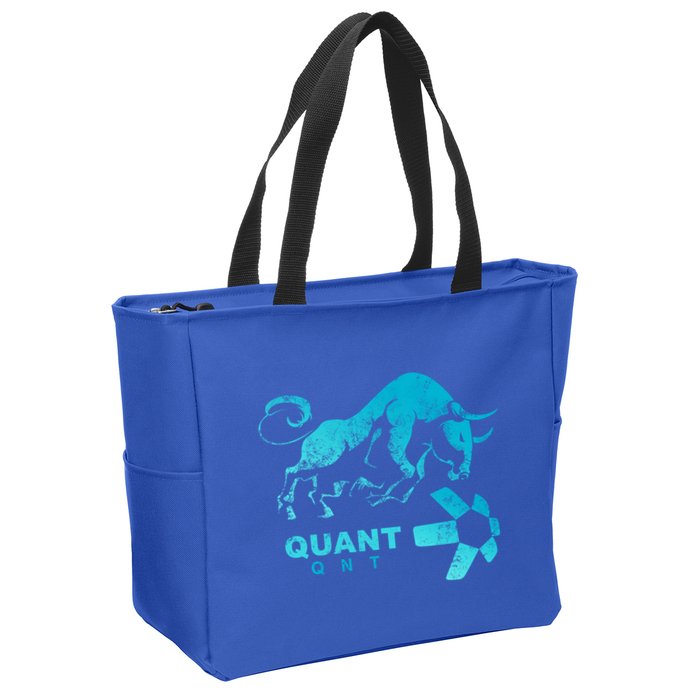 Quant Crypto Bullrun Qnt Token Blockchain Rich Millionaire Great Gift Zip Tote Bag