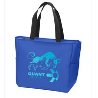 Quant Crypto Bullrun Qnt Token Blockchain Rich Millionaire Great Gift Zip Tote Bag