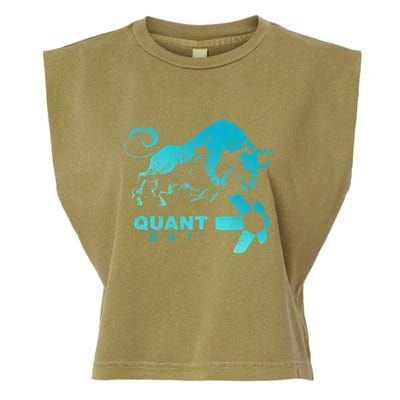 Quant Crypto Bullrun Qnt Token Blockchain Rich Millionaire Great Gift Garment-Dyed Women's Muscle Tee