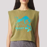 Quant Crypto Bullrun Qnt Token Blockchain Rich Millionaire Great Gift Garment-Dyed Women's Muscle Tee