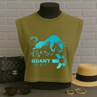 Quant Crypto Bullrun Qnt Token Blockchain Rich Millionaire Great Gift Garment-Dyed Women's Muscle Tee