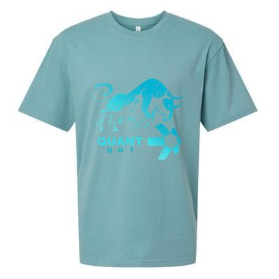 Quant Crypto Bullrun Qnt Token Blockchain Rich Millionaire Great Gift Sueded Cloud Jersey T-Shirt