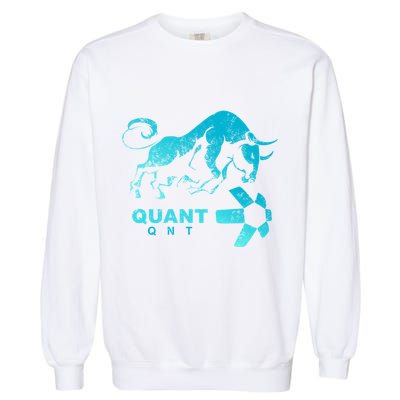 Quant Crypto Bullrun Qnt Token Blockchain Rich Millionaire Great Gift Garment-Dyed Sweatshirt