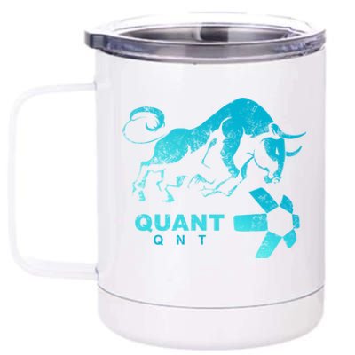 Quant Crypto Bullrun Qnt Token Blockchain Rich Millionaire Great Gift 12 oz Stainless Steel Tumbler Cup