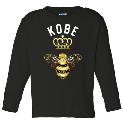 Queen Crown Bee K.O.B.E Toddler Long Sleeve Shirt