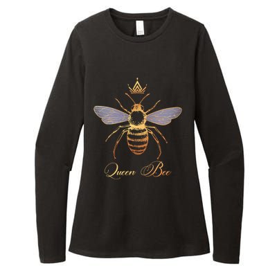 Queen Crown Bee Beekeeping Honey Lover Keeper Gift Womens CVC Long Sleeve Shirt