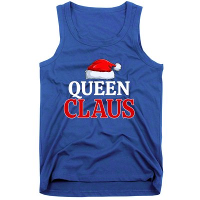 Queen Claus Christmas Pajama Matching Family Santa Xmas Meaningful Gift Tank Top