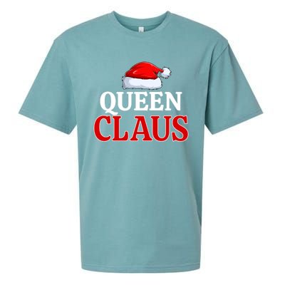 Queen Claus Christmas Pajama Matching Family Santa Xmas Meaningful Gift Sueded Cloud Jersey T-Shirt