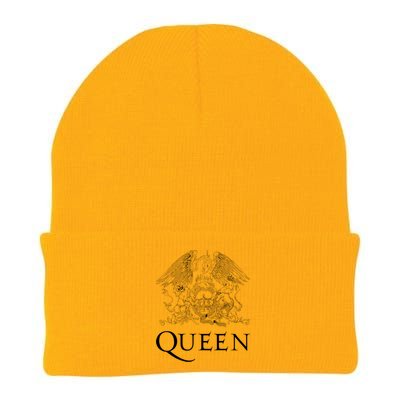 Queen Classic Crest Logo White Short Sleeve Gift Knit Cap Winter Beanie