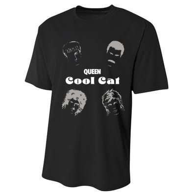 Queen Cool Cat Performance Sprint T-Shirt