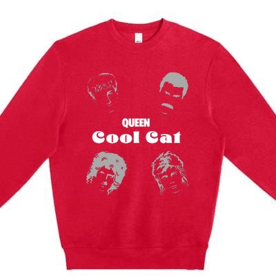 Queen Cool Cat Premium Crewneck Sweatshirt