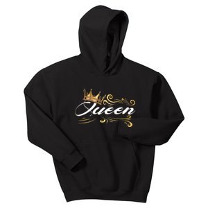 Queen Crown Crown Me Font Queen Awesome Kids Hoodie