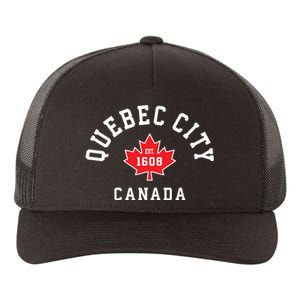 Quebec City Canada Canadian Flag Maple Leaf Gift Yupoong Adult 5-Panel Trucker Hat