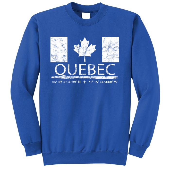 Quebec City Canadian Flag Travel To Quebec Meaningful Gift Sweatshirt