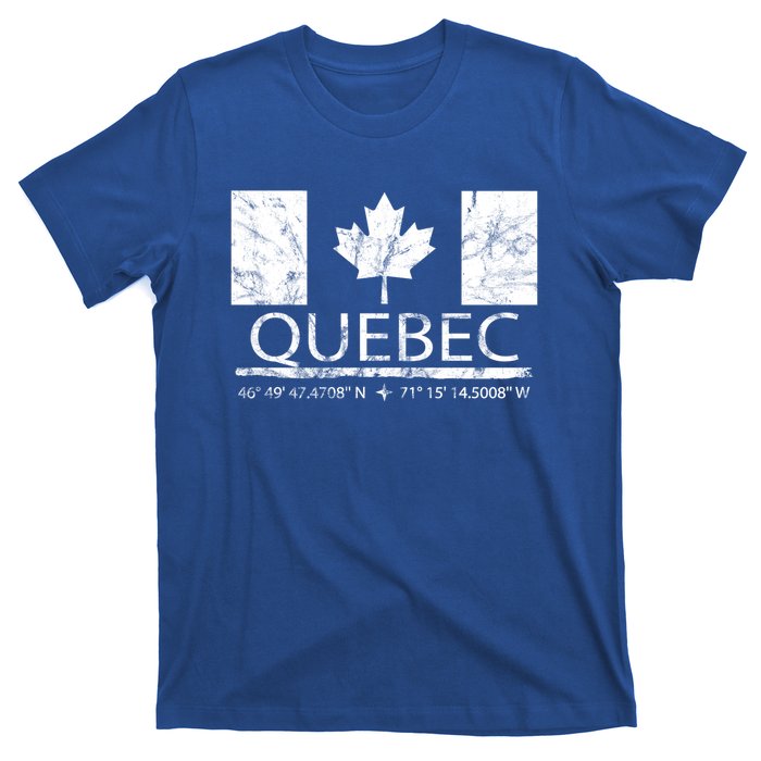 Quebec City Canadian Flag Travel To Quebec Meaningful Gift T-Shirt