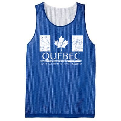 Quebec City Canadian Flag Travel To Quebec Meaningful Gift Mesh Reversible Basketball Jersey Tank