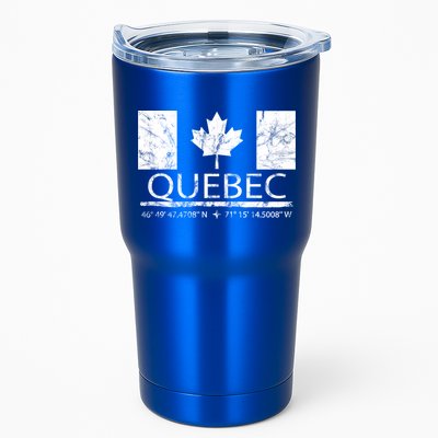 Quebec City Canadian Flag Travel To Quebec Meaningful Gift Tumbler
