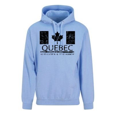 Quebec City Canadian Flag Travel To Quebec Meaningful Gift Unisex Surf Hoodie