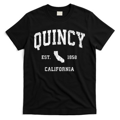 Quincy California Ca Vintage Athletic Sports T-Shirt