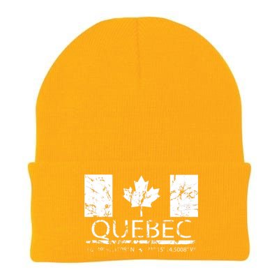 Quebec City Canadian Flag Travel To Quebec Meaningful Knit Cap Winter Beanie