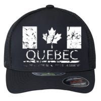 Quebec City Canadian Flag Travel To Quebec Meaningful Flexfit Unipanel Trucker Cap