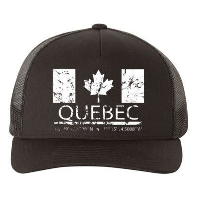 Quebec City Canadian Flag Travel To Quebec Meaningful Yupoong Adult 5-Panel Trucker Hat