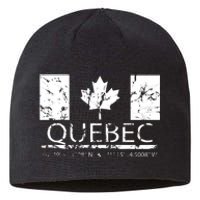 Quebec City Canadian Flag Travel To Quebec Meaningful Sustainable Beanie