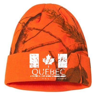 Quebec City Canadian Flag Travel To Quebec Meaningful Kati Licensed 12" Camo Beanie