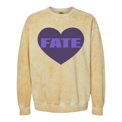 Quan Content Fate Heart Colorblast Crewneck Sweatshirt