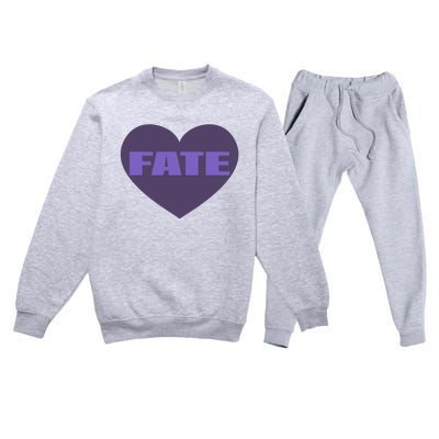 Quan Content Fate Heart Premium Crewneck Sweatsuit Set