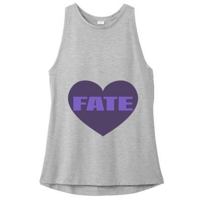 Quan Content Fate Heart Ladies PosiCharge Tri-Blend Wicking Tank