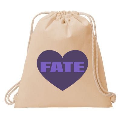 Quan Content Fate Heart Drawstring Bag