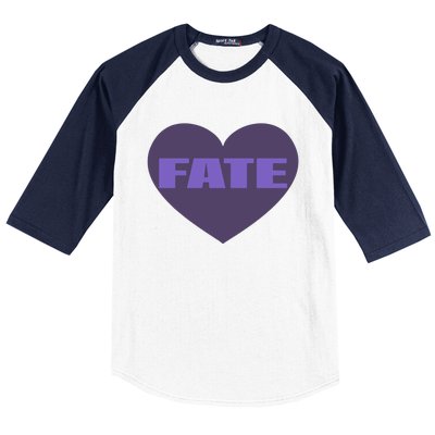 Quan Content Fate Heart Baseball Sleeve Shirt