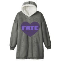 Quan Content Fate Heart Hooded Wearable Blanket
