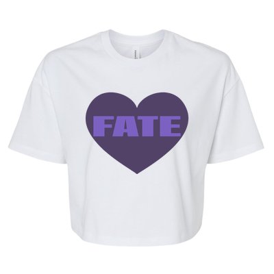 Quan Content Fate Heart Bella+Canvas Jersey Crop Tee