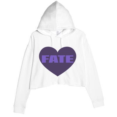 Quan Content Fate Heart Crop Fleece Hoodie