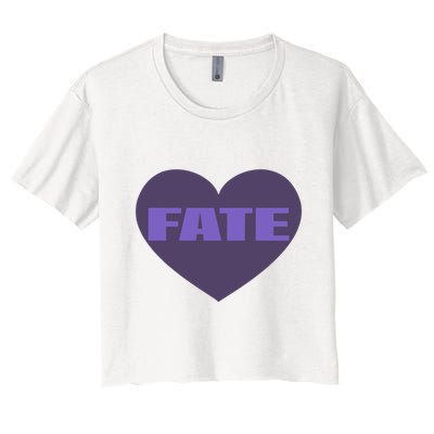 Quan Content Fate Heart Crop Top