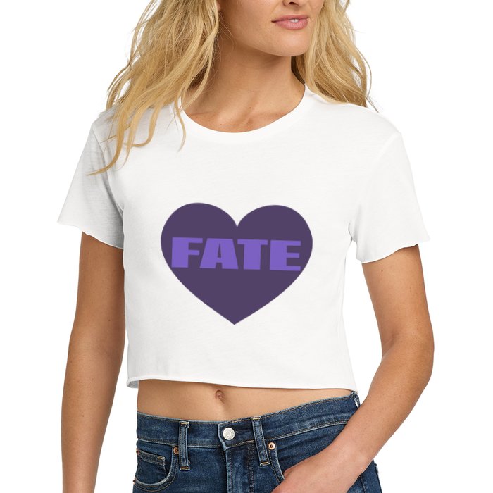 Quan Content Fate Heart Crop Top